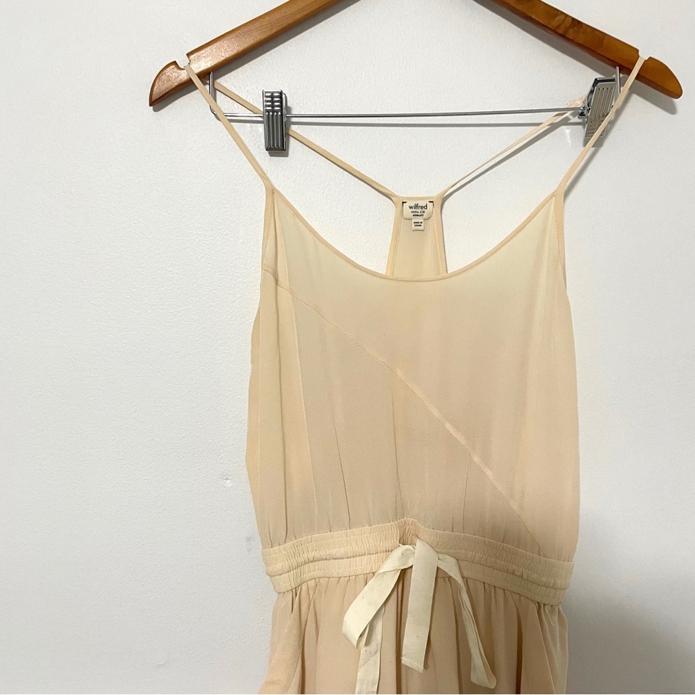 Aritzia x Wilfred • blush pink 100% silk dress sz XS - Picture 3 of 7